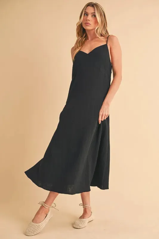 Side Button Midi Cami Dress sold by Skemo product image thumbnail 2