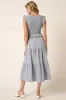 Smocked Ruffled Tiered Midi Dress sold by Skemo