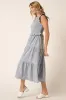 Smocked Ruffled Tiered Midi Dress sold by Skemo