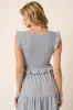 Smocked Ruffled Tiered Midi Dress sold by Skemo
