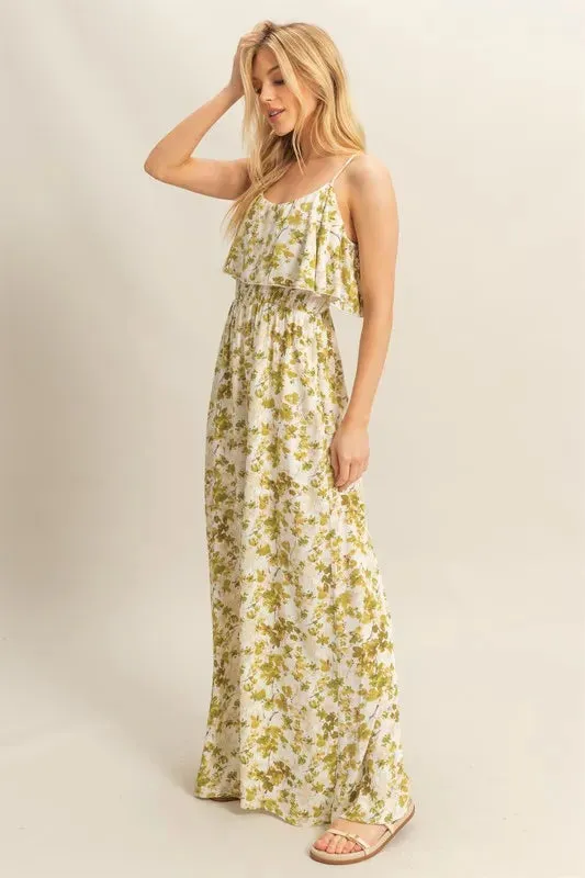 Floral Print Spaghetti Strap Wide Leg Jumpsuit sold by Skemo product image thumbnail 3