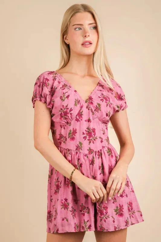 Floral Printed Ruffle Romper sold by Skemo product image thumbnail 5