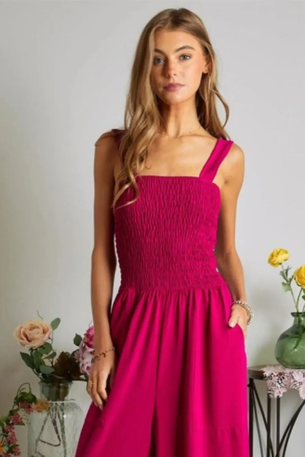 Smocking Top Wide Leg Jumpsuit sold by Skemo product image thumbnail 2