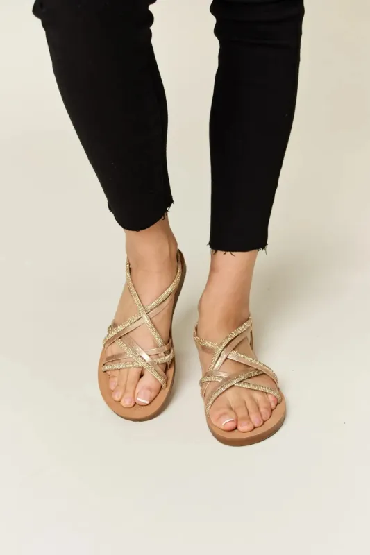 Crisscross Flat Sandals sold by Skemo