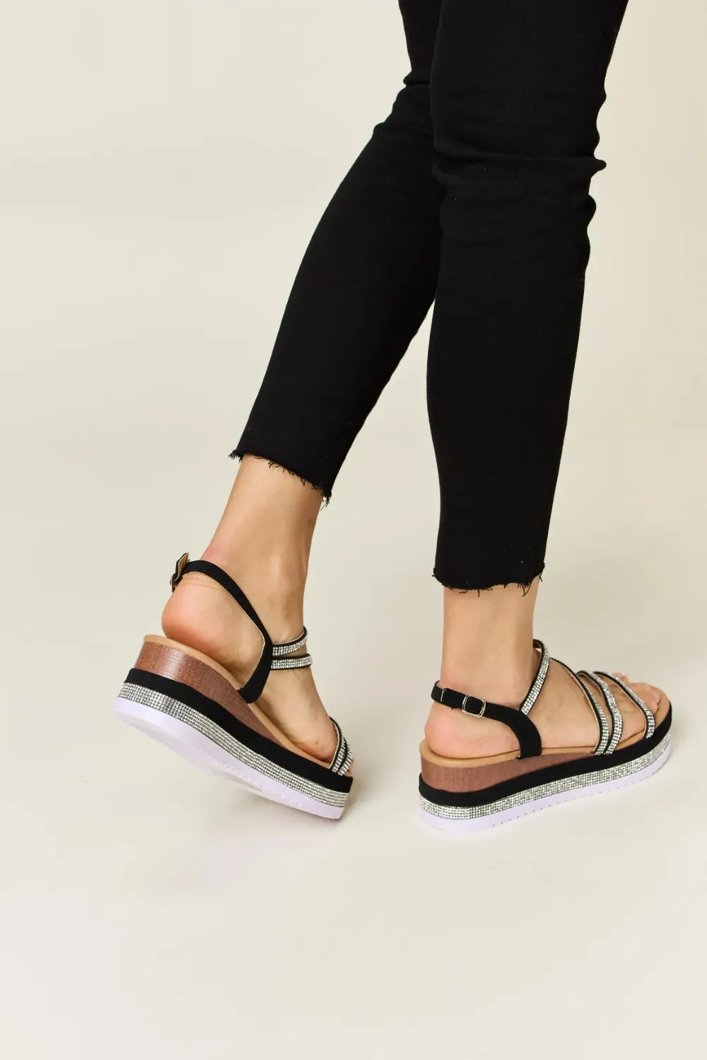 Strappy Wedge Sandals sold by Skemo product image thumbnail 3