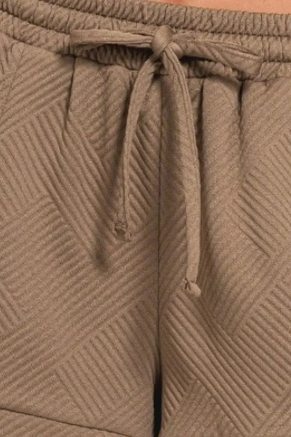 Textured Knit Jacquard Drawstring Shorts sold by Skemo product image thumbnail 2