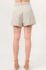 Linen Blend Striped Flowy Shorts sold by Skemo