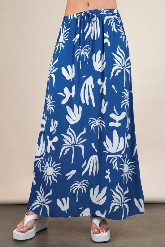 Printed Resort Midi Skirt sold by Skemo