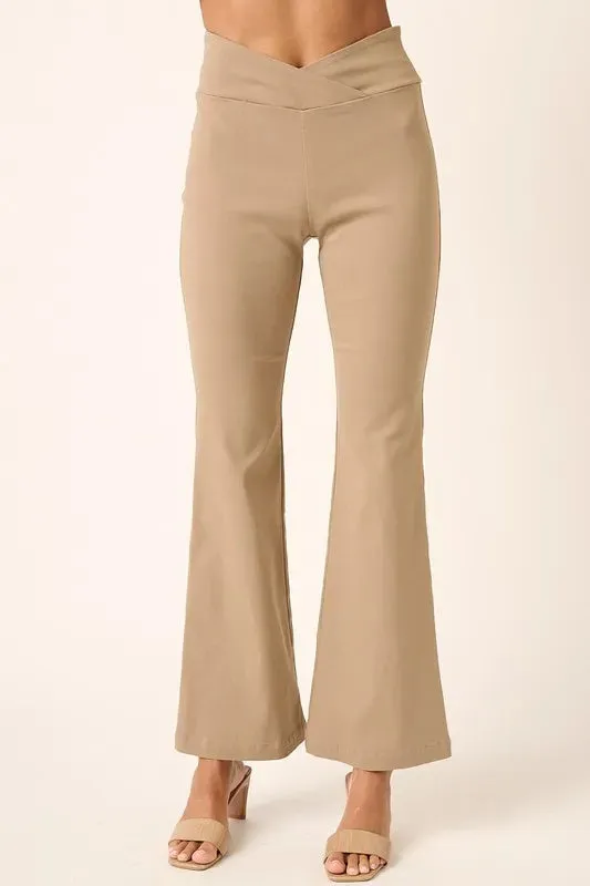 Surplice V Waist Flare Pants sold by Skemo product image thumbnail 4
