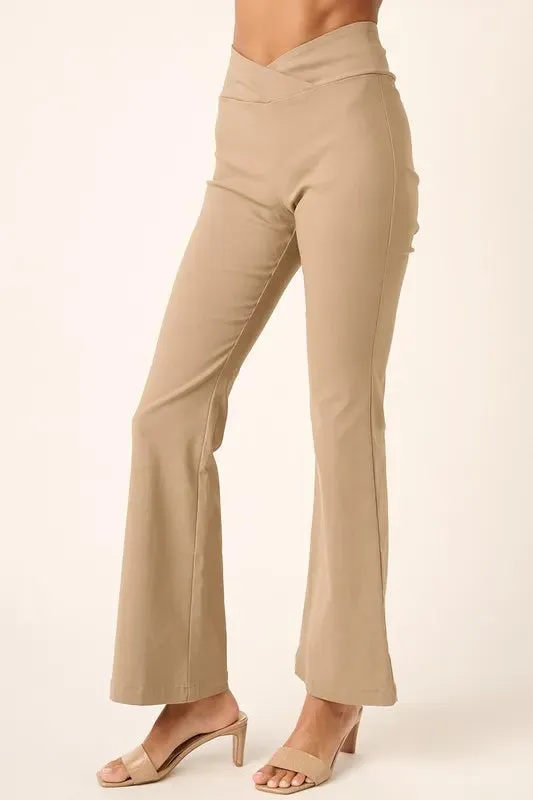 Surplice V Waist Flare Pants sold by Skemo product image thumbnail 5