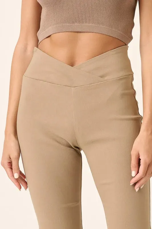 Surplice V Waist Flare Pants sold by Skemo product image thumbnail 3