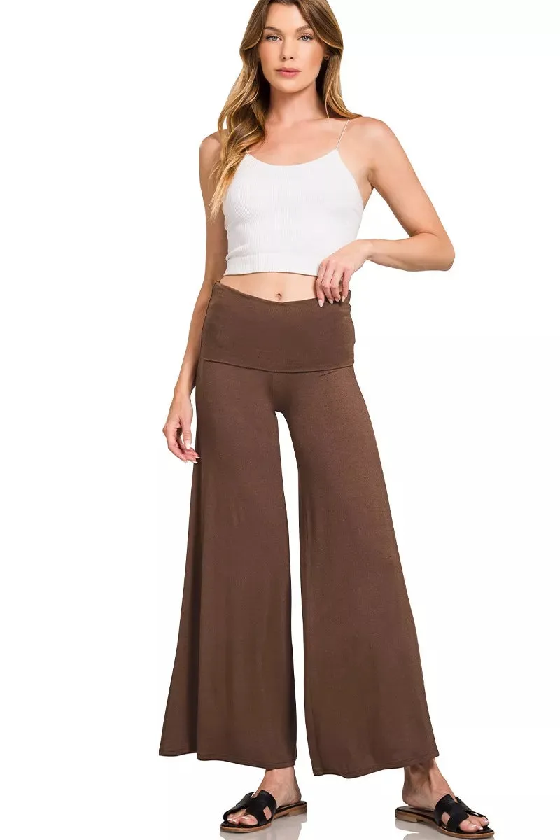 Fold Over Waist Comfy Wide Leg Pants sold by Skemo product image thumbnail 2