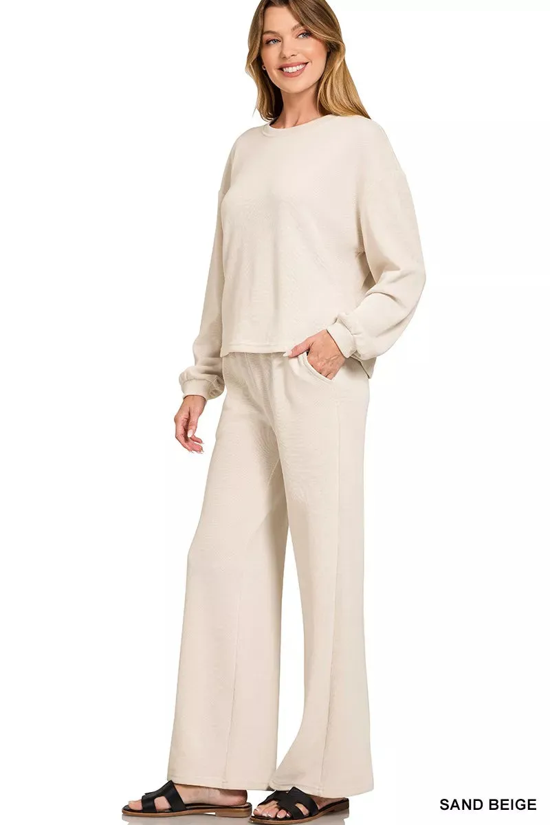 French Rib Pullover and Pants Set sold by Skemo