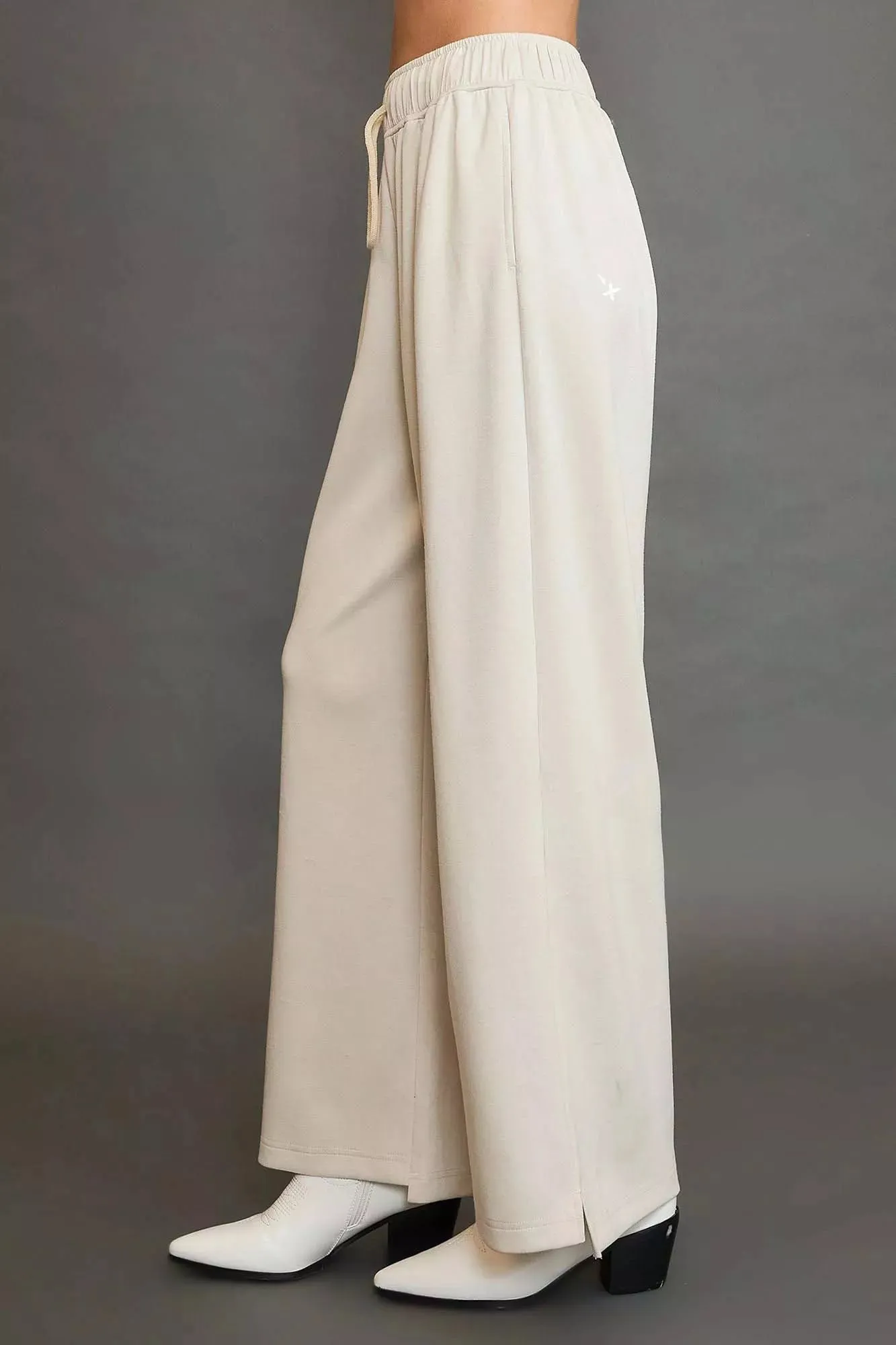 Elastic Drawstring Waistband Wide Leg Pants sold by Skemo product image thumbnail 2