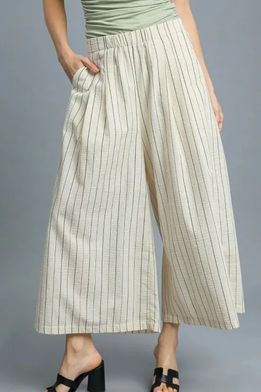 High-Waisted Wide Leg Striped Pants sold by Skemo