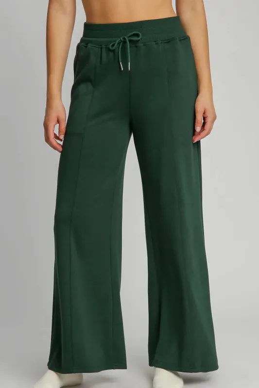 Drawstring Wide Leg Pants with Pockets sold by Skemo