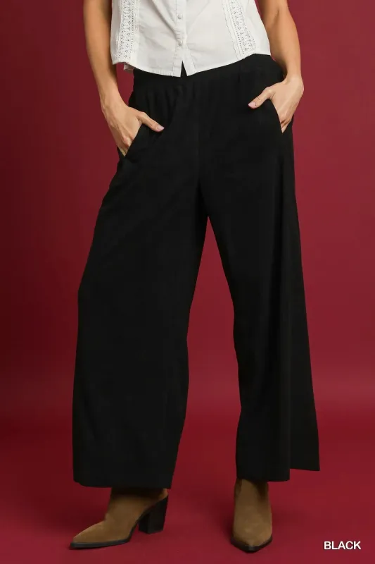 Wide-Leg Corduroy Pants sold by Skemo