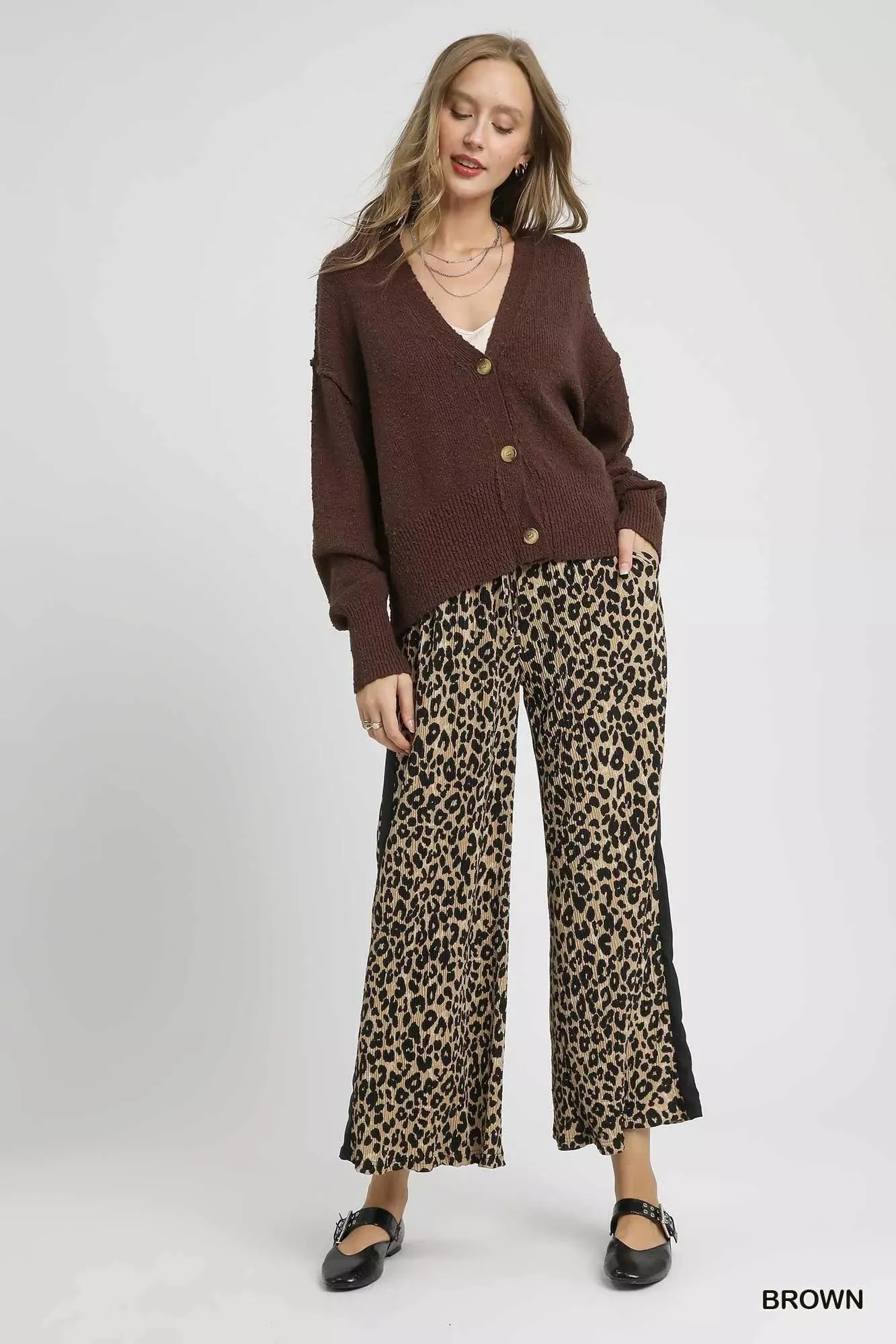 Button-Front V-Neck Knit Cardigan sold by Skemo product image thumbnail 4