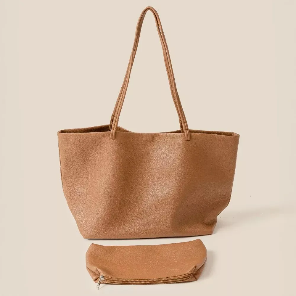 Soft Solid Color Tote Bag sold by Skemo