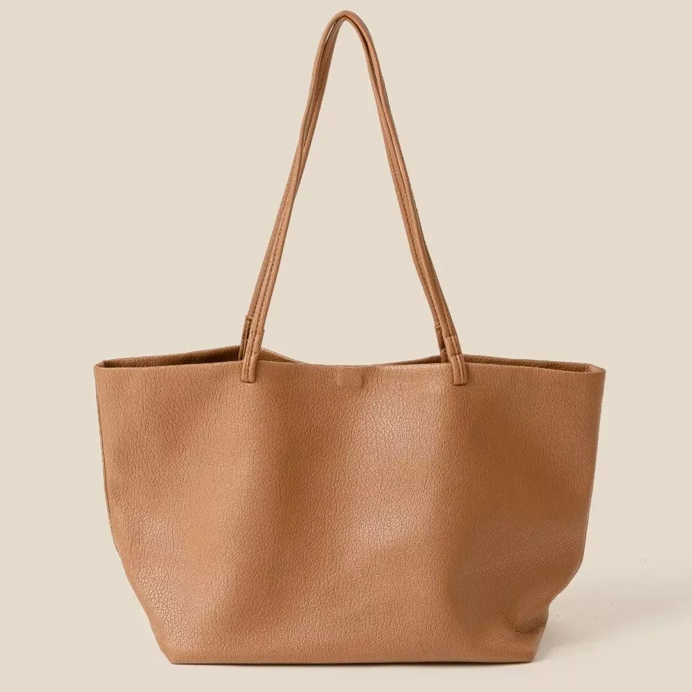 Soft Solid Color Tote Bag sold by Skemo product image thumbnail 2