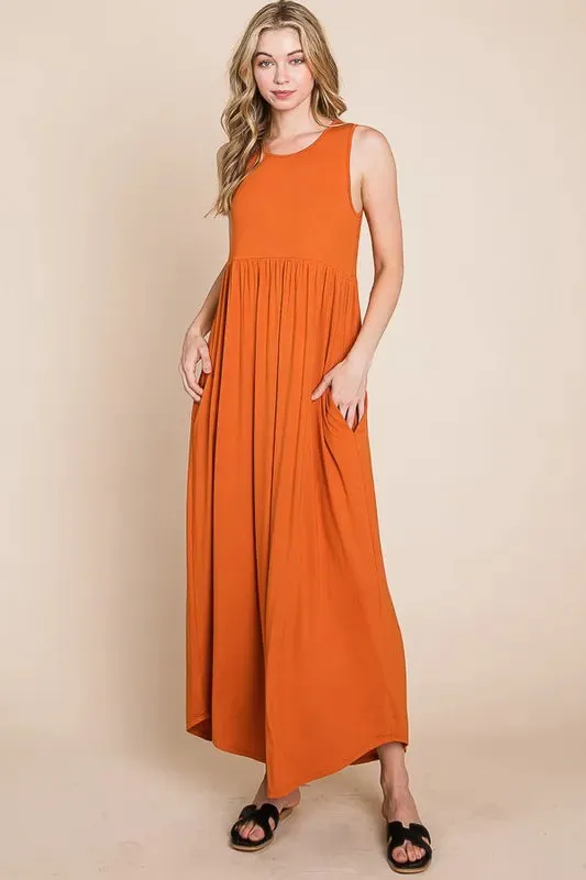 Sleeveless Maxi Dress with Pockets sold by Skemo product image thumbnail 3