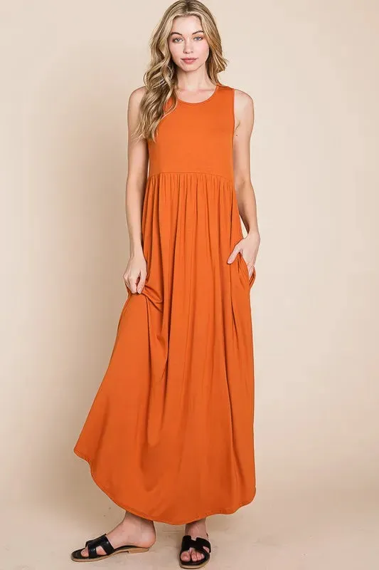 Sleeveless Maxi Dress with Pockets sold by Skemo product image thumbnail 2