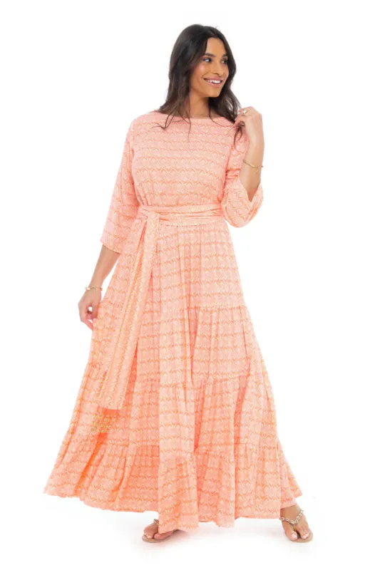 Psychedelic Marea Long Dress sold by Skemo