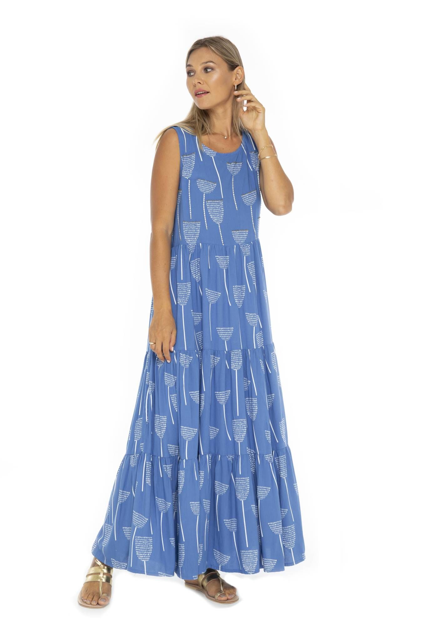 Tulip Palm Beach Long Dress sold by Skemo product image thumbnail 2