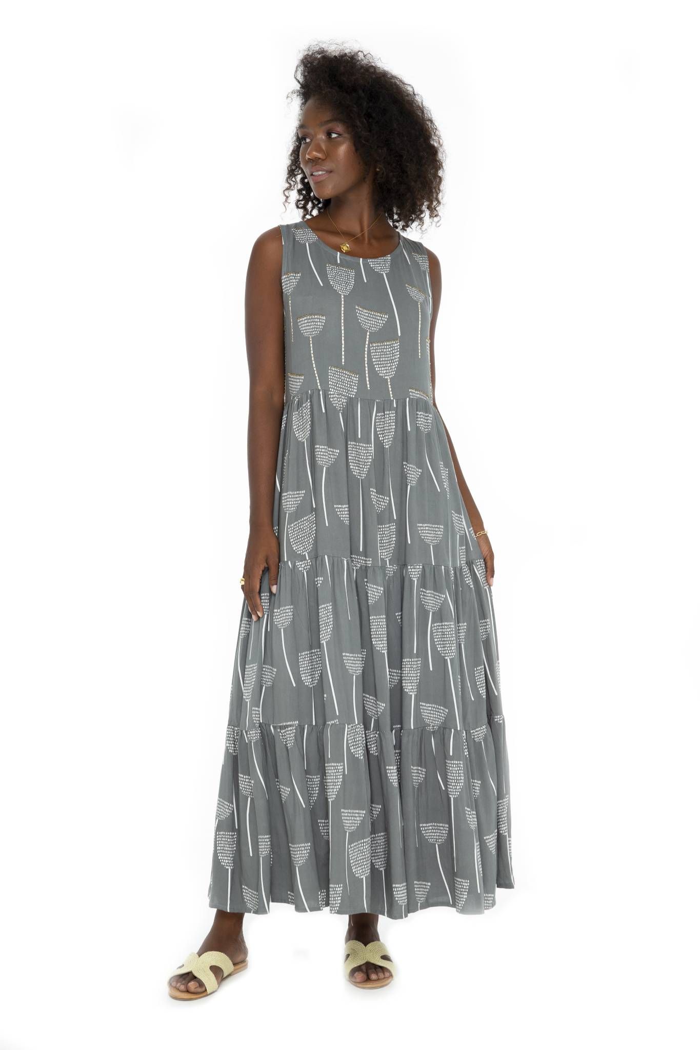 Tulip Palm Beach Long Dress sold by Skemo product image thumbnail 3