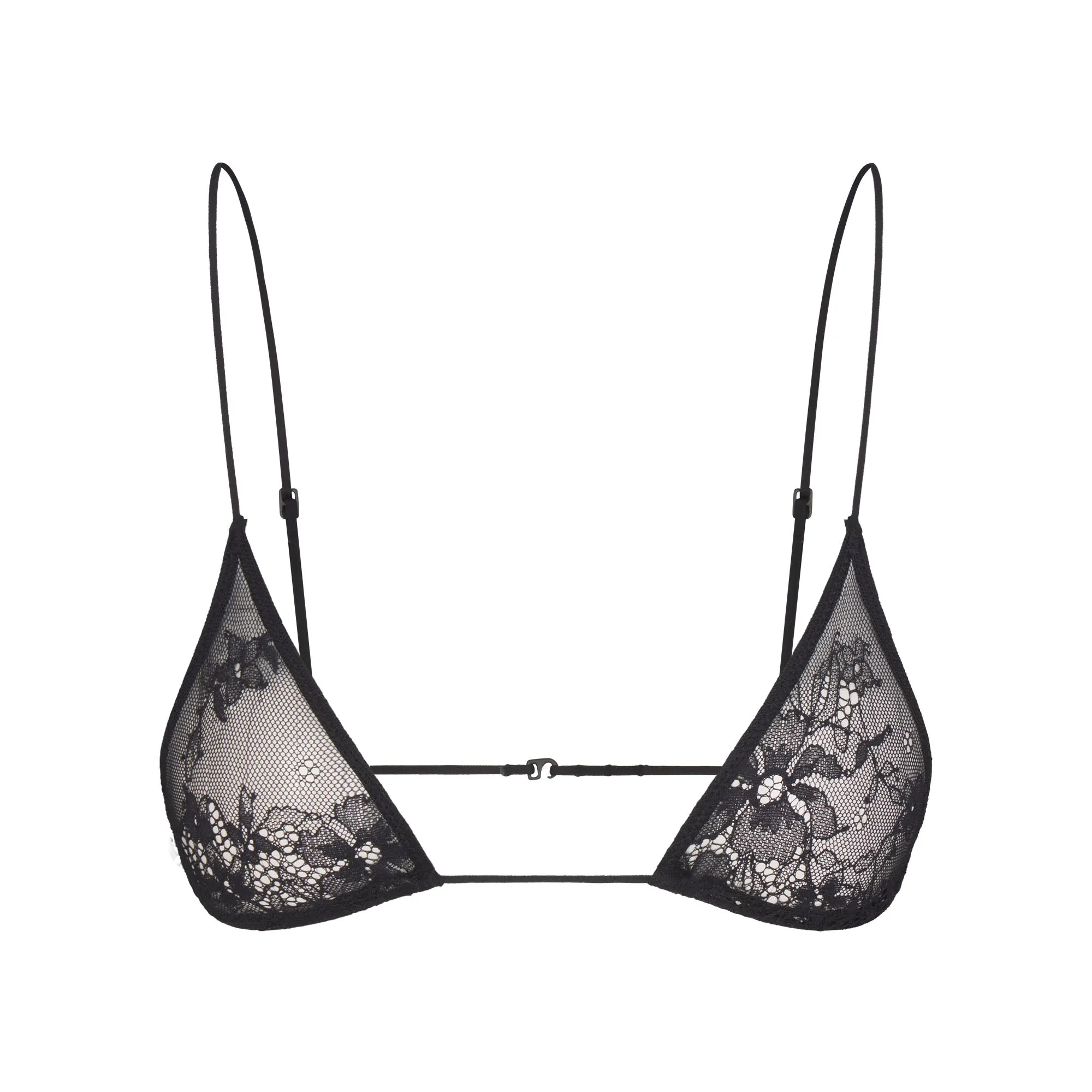 ULTRA FINE LACE MICRO TRIANGLE BRALETTE | ONYX sold by SKIMS