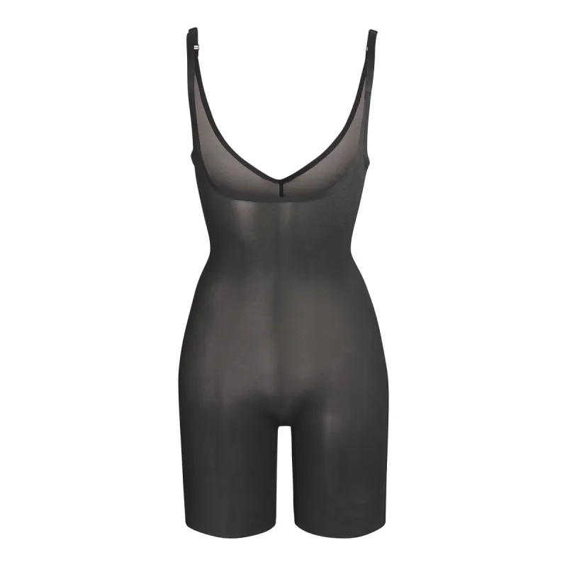 SHEER SCULPT OPEN BUST BODYSUIT | ONYX sold by SKIMS
