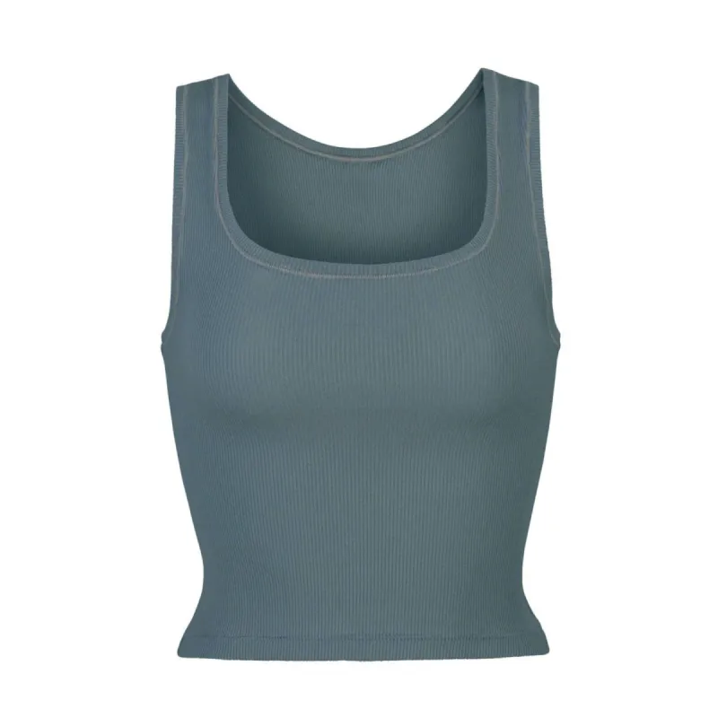 COTTON RIB TANK | KYANITE sold by SKIMS
