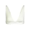 COTTON RIB PLUNGE BRALETTE | BONE sold by SKIMS