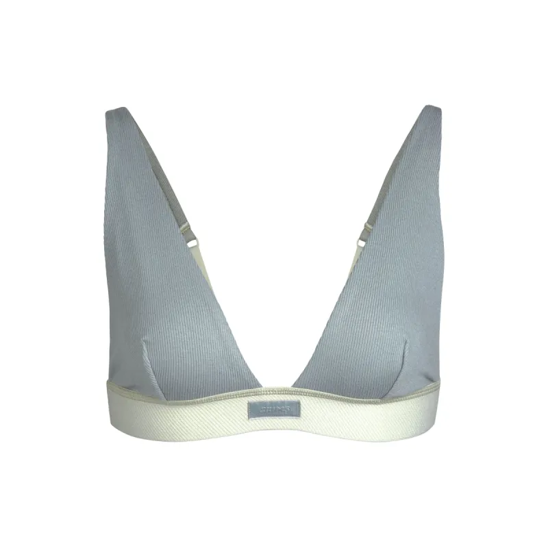 COTTON RIB PLUNGE BRALETTE | MINERAL sold by SKIMS