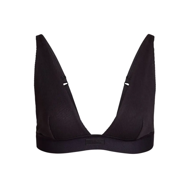 COTTON RIB PLUNGE BRALETTE | SOOT sold by SKIMS