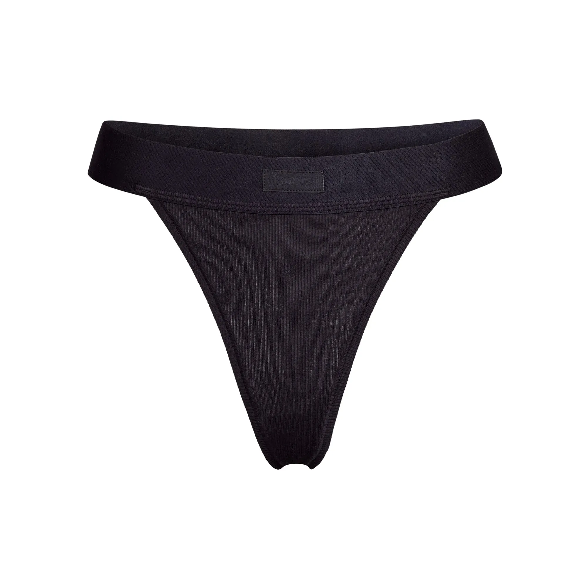 COTTON RIB THONG | SOOT sold by SKIMS