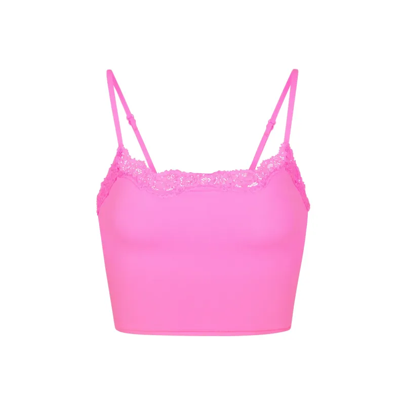 FITS EVERYBODY LACE CROPPED CAMI | TAFFY sold by SKIMS
