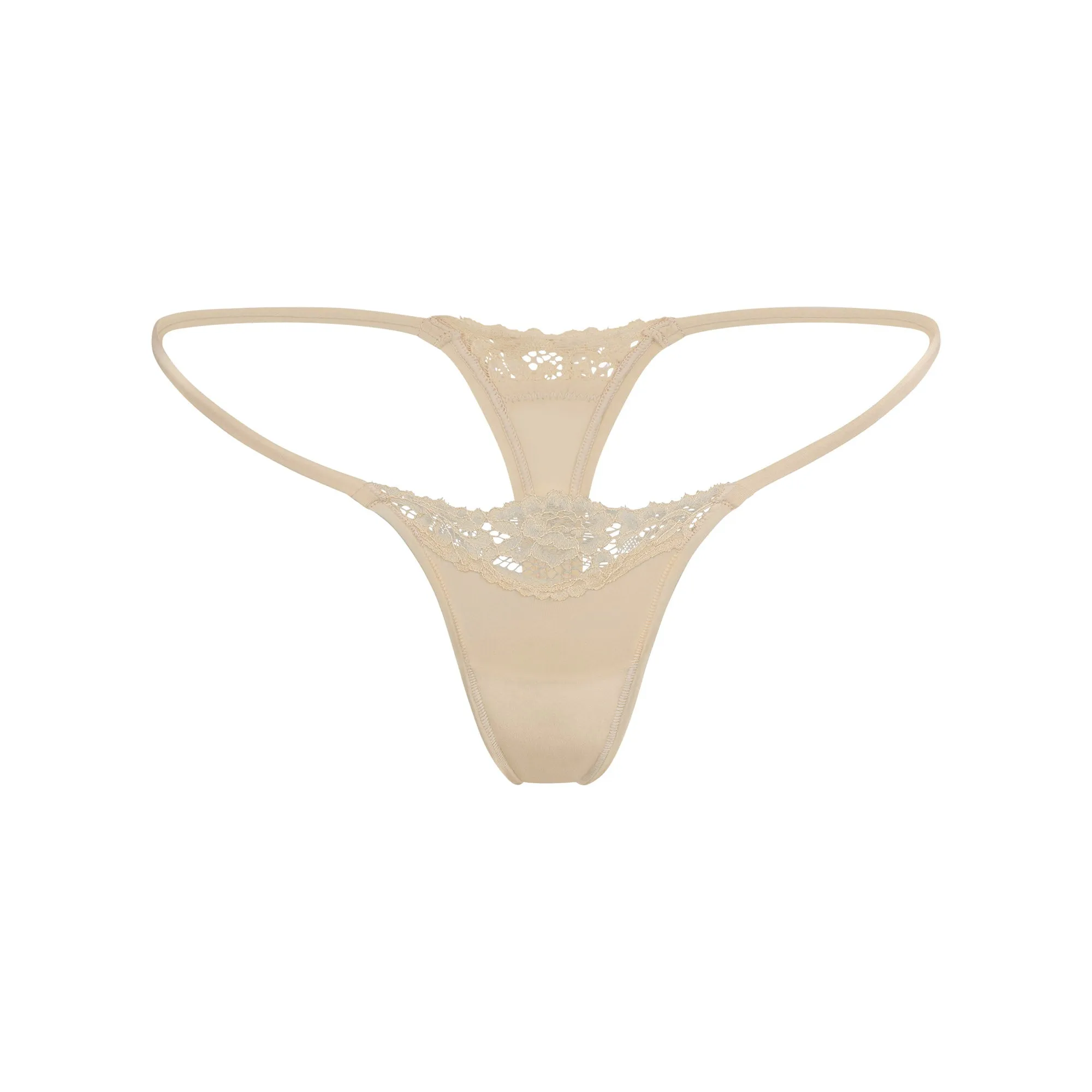 FITS EVERYBODY LACE STRING THONG | SAND sold by SKIMS