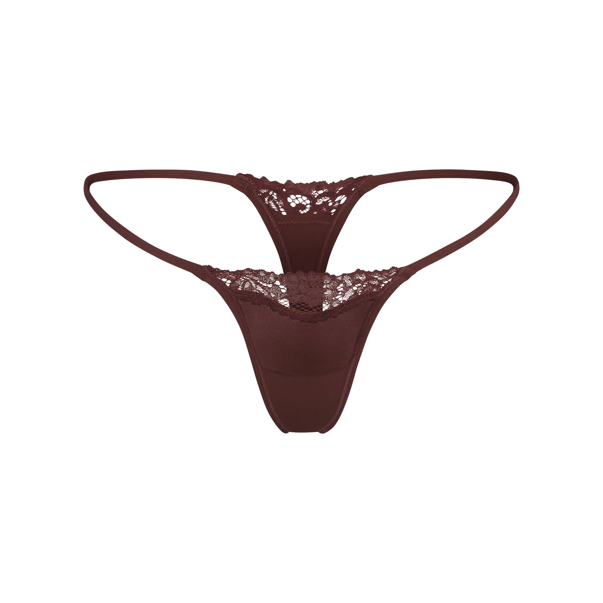 FITS EVERYBODY LACE STRING THONG | COCOA sold by SKIMS