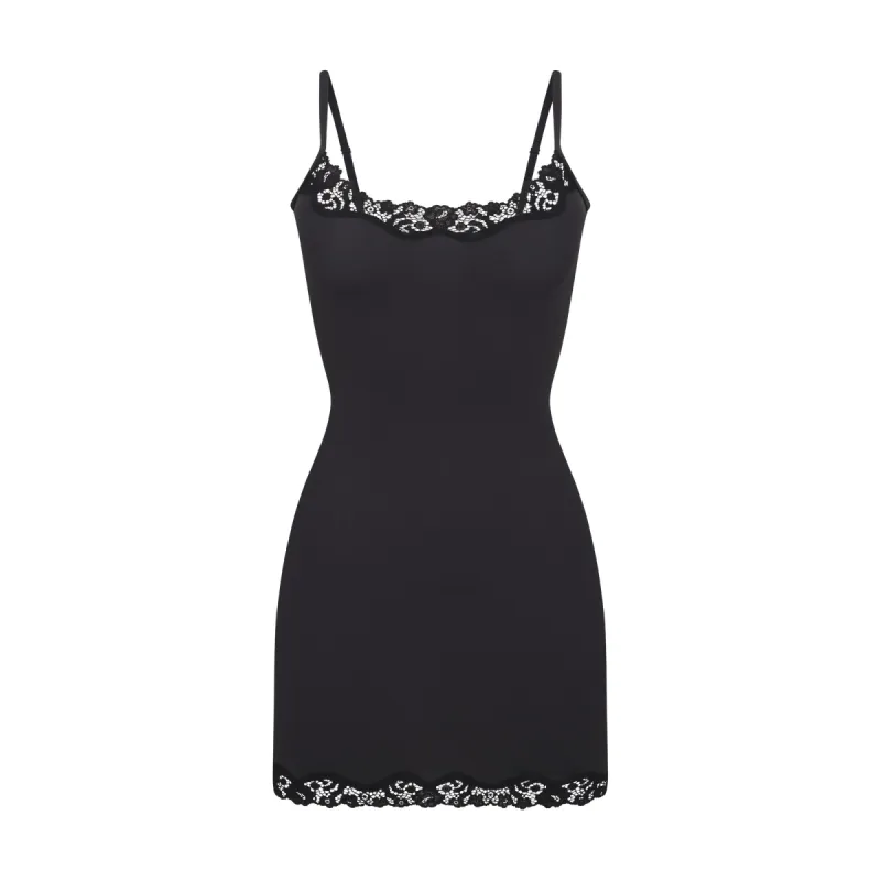 FITS EVERYBODY LACE SLIP DRESS | ONYX sold by SKIMS