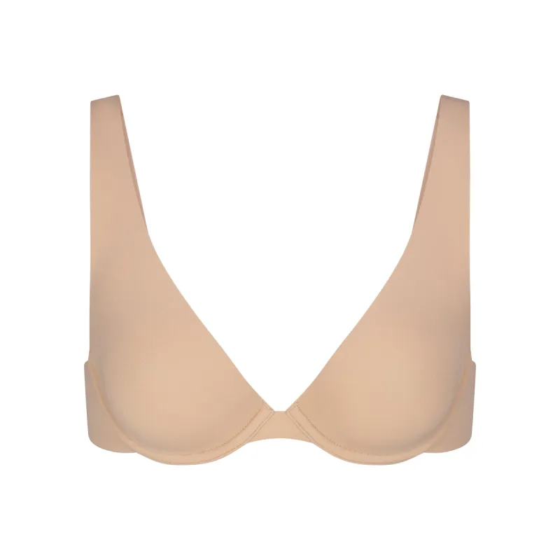 FITS EVERYBODY UNLINED APEX PLUNGE BRA | CLAY sold by SKIMS