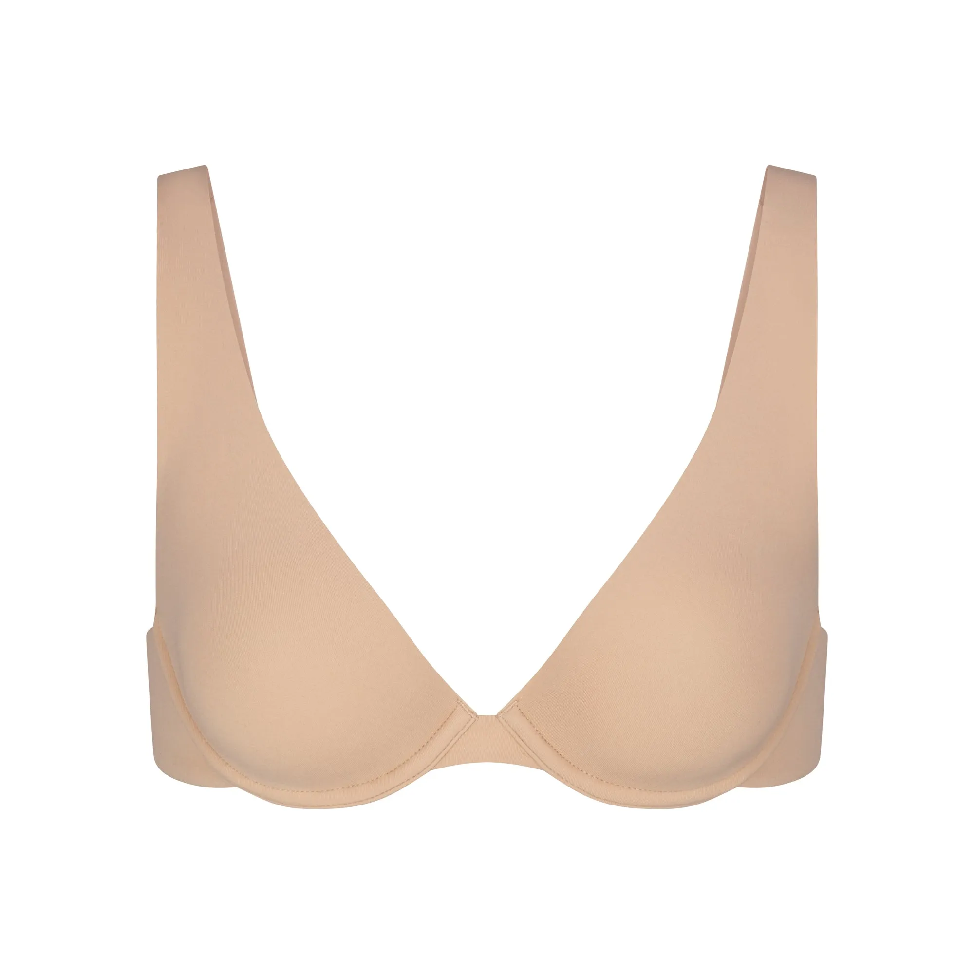 FITS EVERYBODY UNLINED APEX PLUNGE BRA | CLAY sold by SKIMS