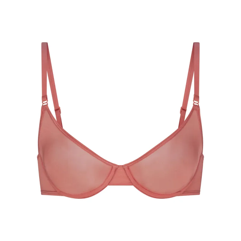 JELLY SHEER UNLINED SCOOP BRA | TERRACOTTA sold by SKIMS