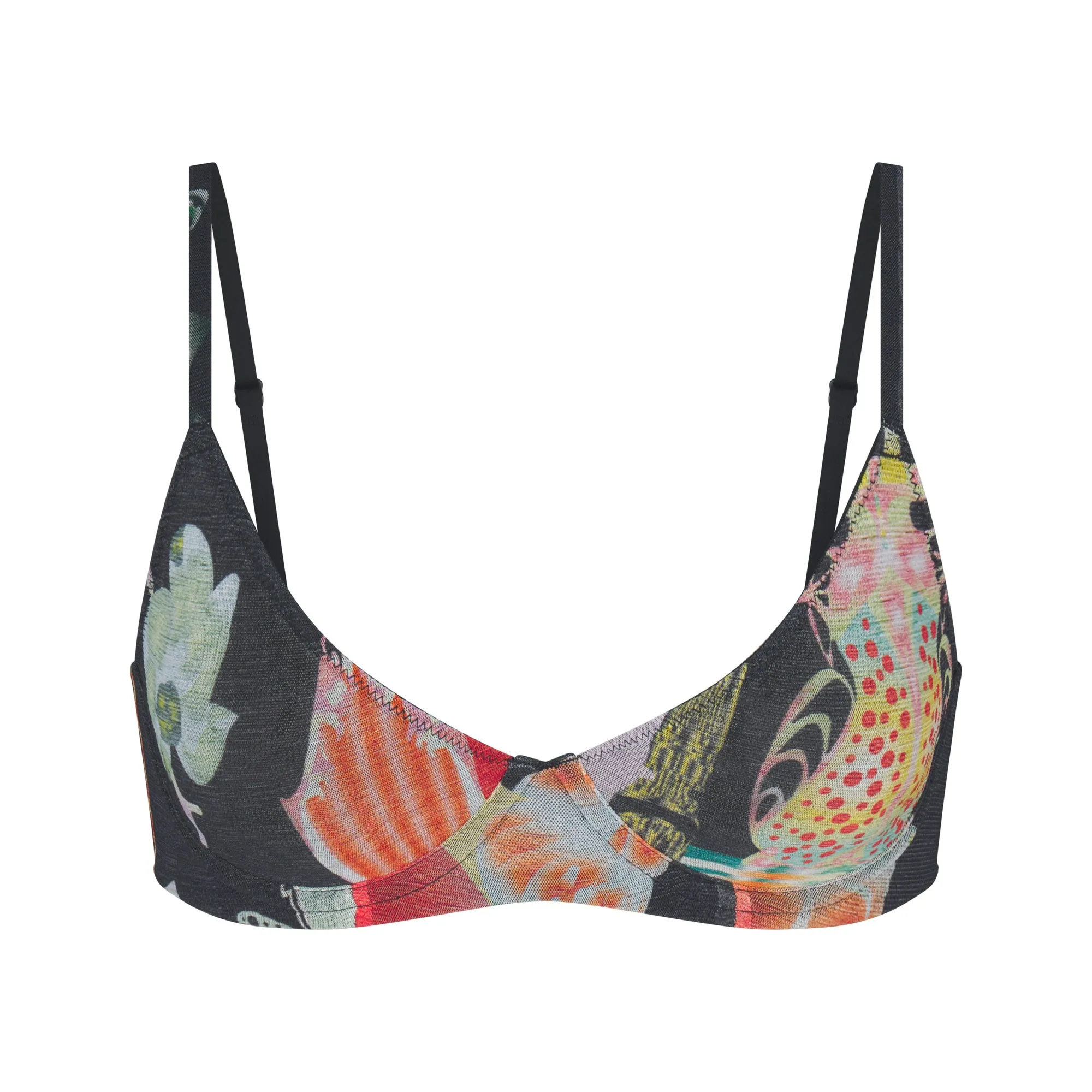 SUMMER MESH UNLINED DEMI BRA | ORCHID CABINET sold by SKIMS
