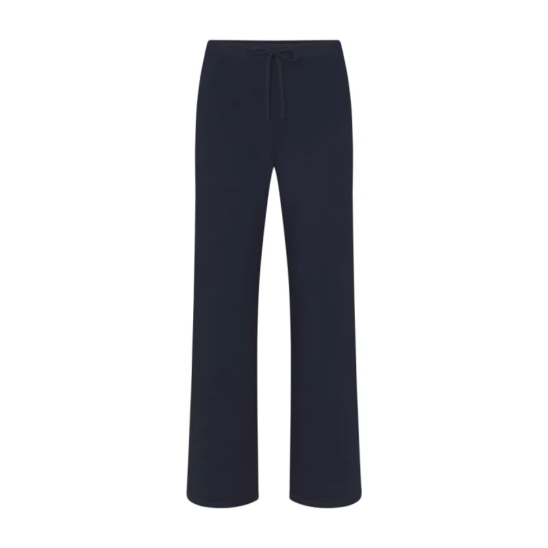 COTTON JERSEY STRAIGHT LEG PANT | NAVY sold by SKIMS