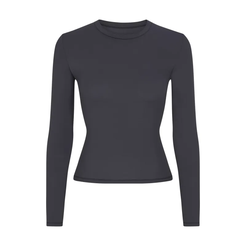 FITS EVERYBODY LONG SLEEVE T-SHIRT | GRAPHITE sold by SKIMS