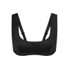 SKIMS SPORTY SATIN SCOOP BRALETTE | ONYX sold by SKIMS