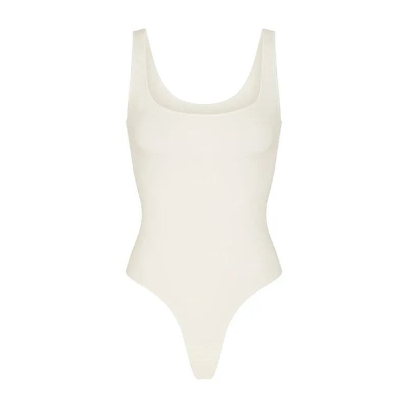 ESSENTIAL SCOOP NECK BODYSUIT | ECRU sold by SKIMS