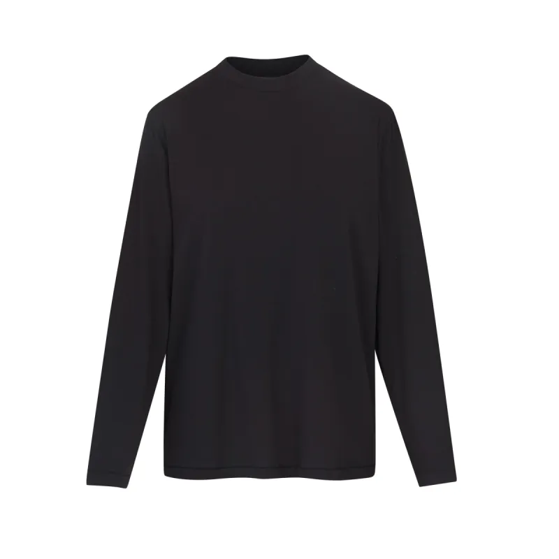BOYFRIEND LONG SLEEVE T-SHIRT | ONYX sold by SKIMS