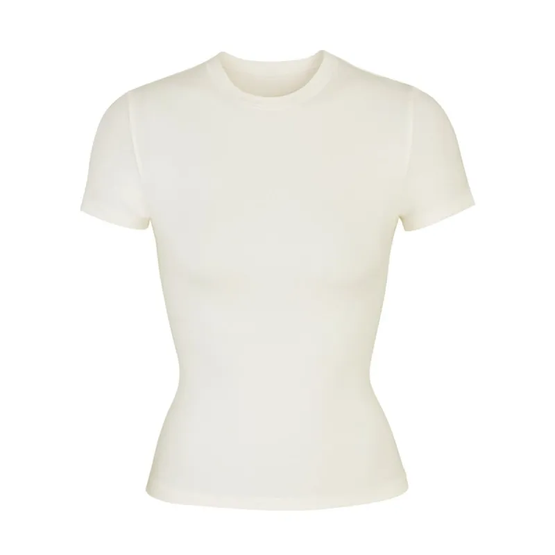 COTTON JERSEY T-SHIRT | BONE sold by SKIMS